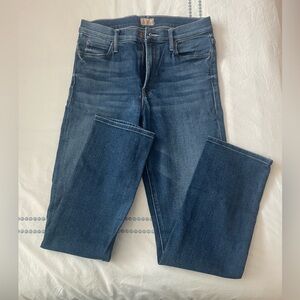 MOTHER Mid Rise Dazzler Ankle Jeans in Sweet and Sassy